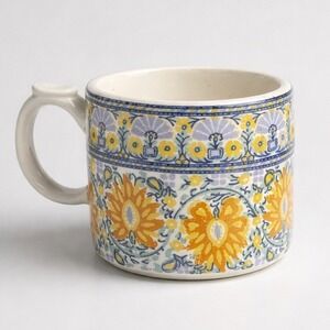 Anthropologie Monogramed Initial L Mug OS Multicolor Excellent Floral Boho